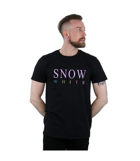 Disney Princess Mens Snow White Graphic T-Shirt (Black)