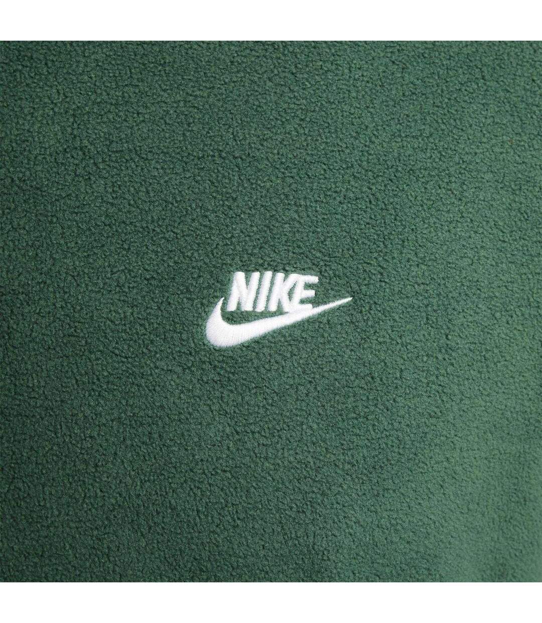 Sweat À Capuche Motif/style Logo Brodé Homme Vert Foncé Blanc Nike-3