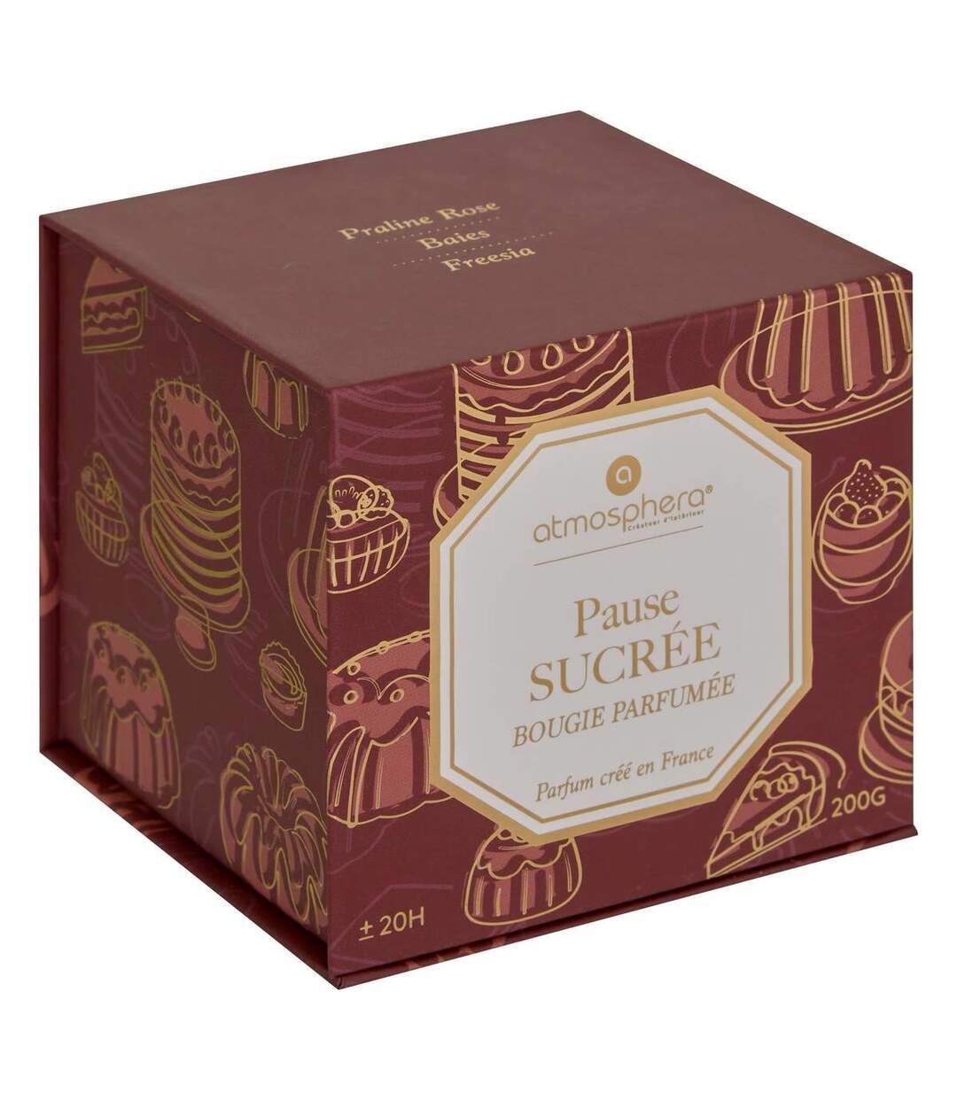 Bougie Parfumée en Verre Elisa 200g Pause Sucrée-3