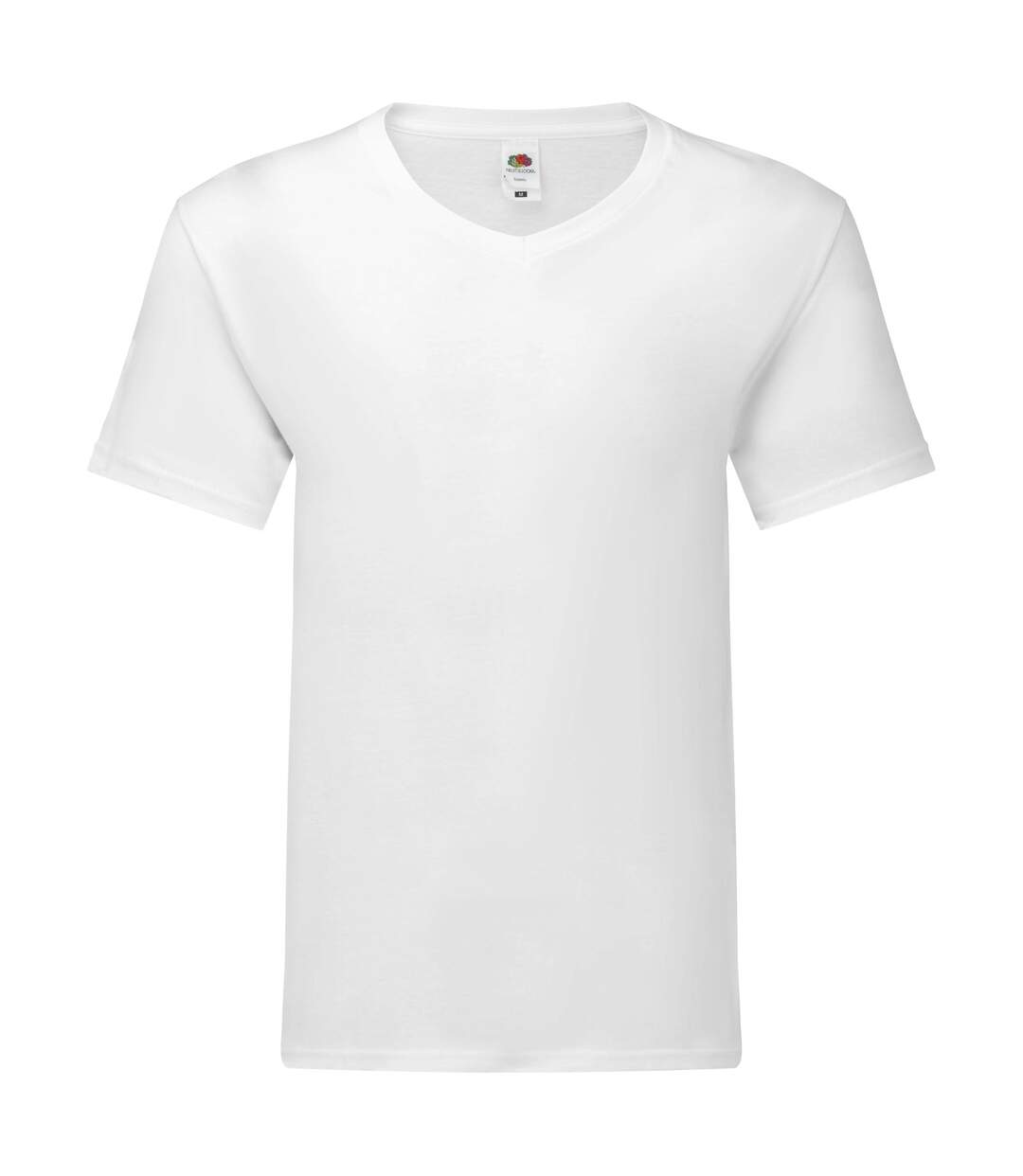 T-shirt col v original homme blanc Fruit of the Loom-1