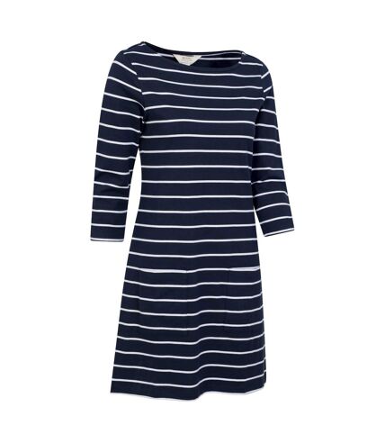 Mountain Warehouse Womens/Ladies Lily Striped Natural Pocket Dress (Dark Blue/White) - UTMW2501