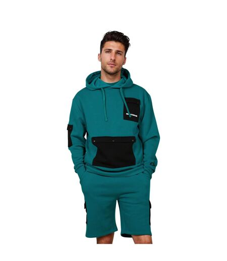 Sweat à capuche adulte bleu sarcelle Hype