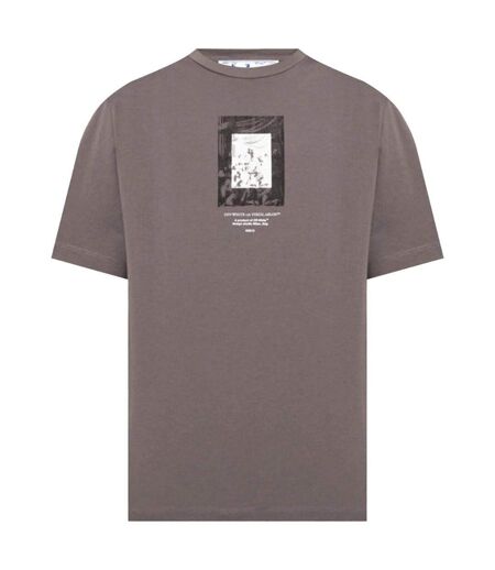 T-shirt Motif/style Miroir Homme Gris Off White