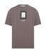T-shirt Motif/style Miroir Homme Gris Off White-2