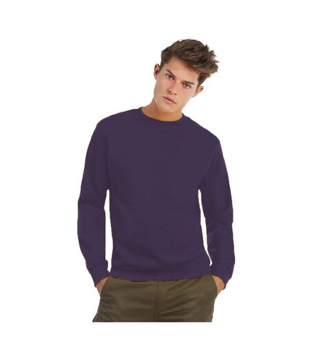 B&C Mens Crew Neck Sweatshirt Top (Radiant Purple) - UTBC1297