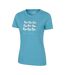Womens/ladies St Ives T-shirt Bright Blue Mountain Warehouse-3
