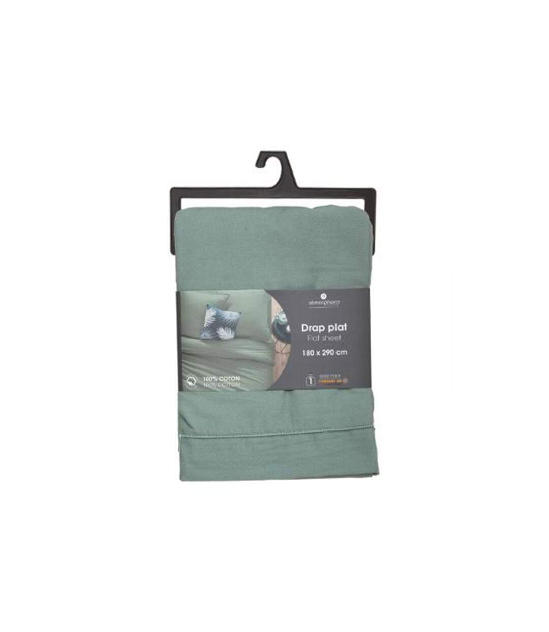 Drap Plat Intérieur 180x290cm Céladon-3