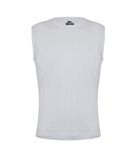 Débardeur Sans Manches Motif/style Uni Homme Blanc Lonsdale