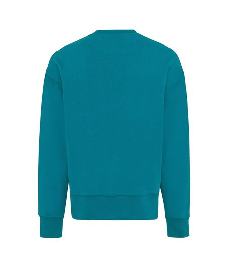 Unisex adult kruger recycled cotton crew neck relaxed fit sweatshirt verdigris Iqoniq