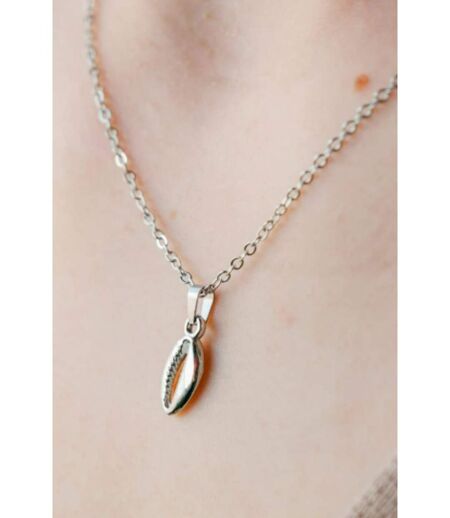 Silver Handmade Sea Shell Necklace Cowrie Charm Beach Surfing Pendant Necklace