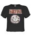 Womens/ladies Colour Nirvana Crop Top Charcoal Amplified-1