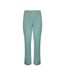 Womens/ladies Malorri Organic Cotton Trousers Mineral Blue Weird Fish-2