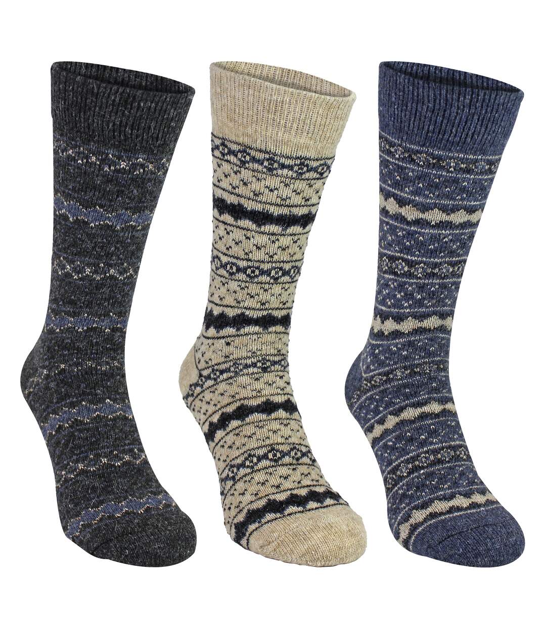 6 Pairs Mens Thick Alpaca Durable Boot Socks-5