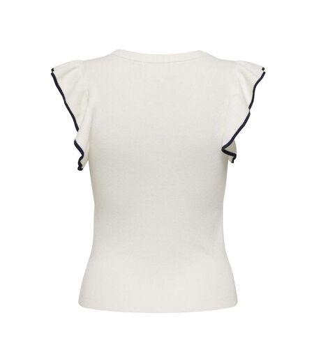 T-Shirt blanc/noir femme jdy adele