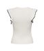 T-Shirt blanc/noir femme jdy adele-2