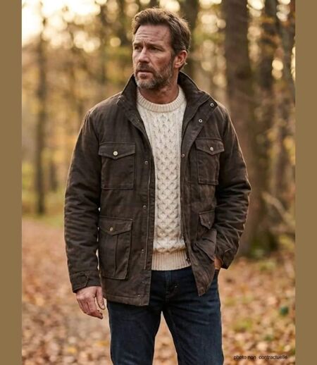 Parka Saharienne Winchester Marron à Carreaux – Doublée & Multi-poches