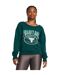 Womens/ladies Project Rock Terrycloth Relaxed Fit Sweatshirt Blue Under Armour-1