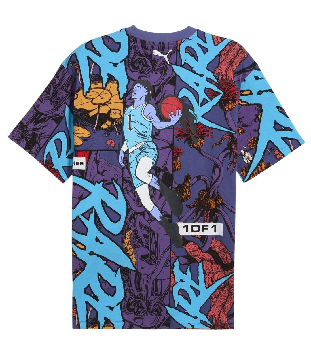 Mens Melo Phoenix Oversized T-shirt Multicoloured Puma-2