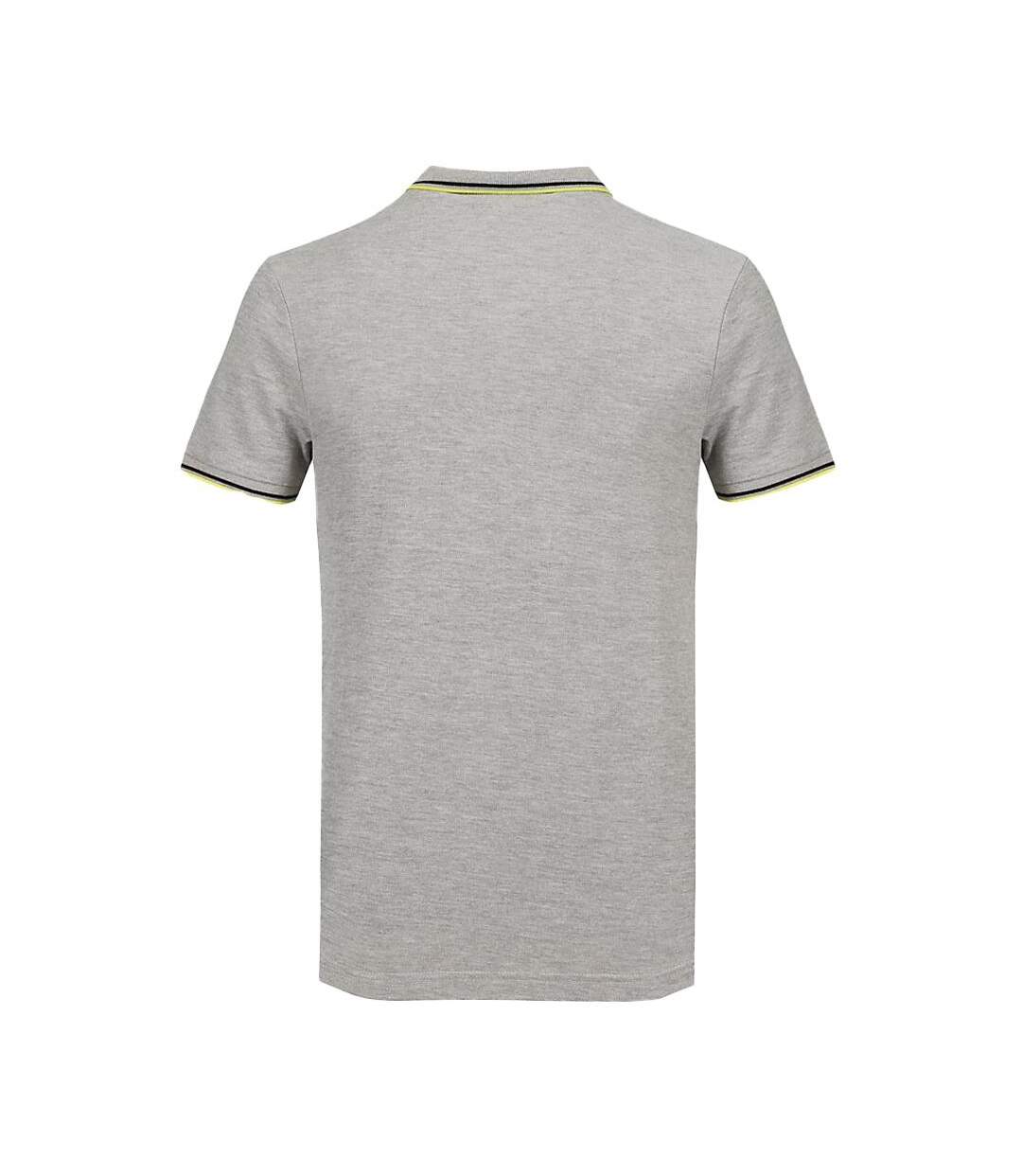 Polo Gris/Vert Homme Umbro Bas Net - XXL