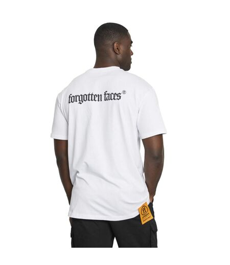 Mens Camouflage Heavyweight Oversized T-shirt Blanc Forgotten Faces