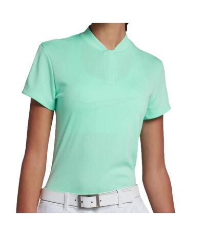 Polo Vert Femme Nike Dry Ss Bld - L