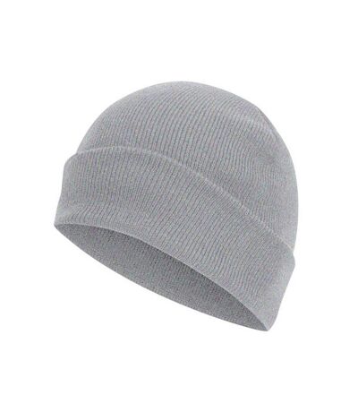 Bonnet tricoté avec revers mixte gris perle Absolute Apparel