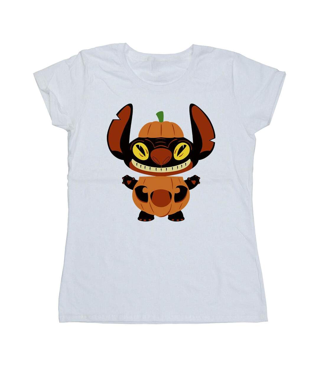 Disney Femme/Les femmes Lilo & Stitch Pumpkin Costume Cotton T-Shirt (Blanc) - UTBI26031-1