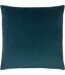 Sunningdale velvet cushion cover 50cm x 50cm kingfisher blue Evans Lichfield-1