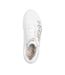 Womens/ladies Goldcrown Glitter Heart Trainers White Gold Skechers-4