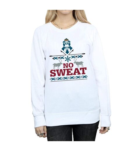 Disney Sweatshirt Frozen Oaken No Sweat Womens/Ladies (Blanc) - UTBI6210