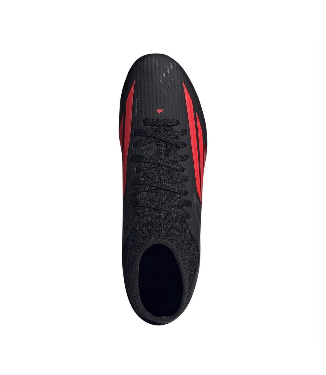 Mens F50 Club Mid Cut Firm Ground Football Boots Black Red Adidas-4