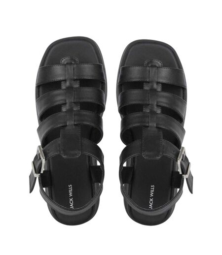 Sandales Motif/style Gladiateur Femme Noir Jack Wills