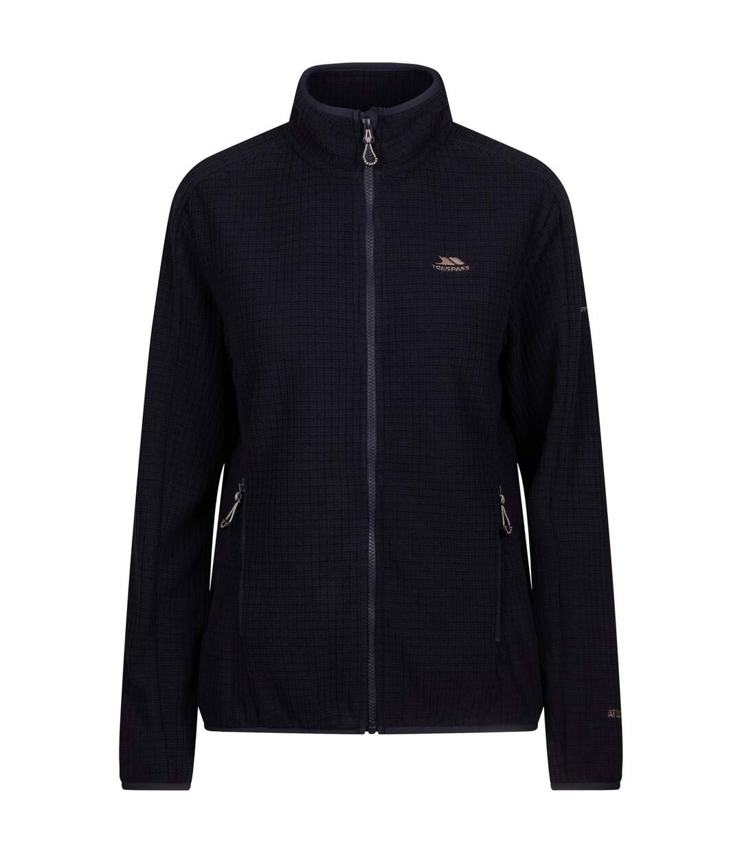 Womens/ladies Celia Fleece Jacket Navy Trespass-2