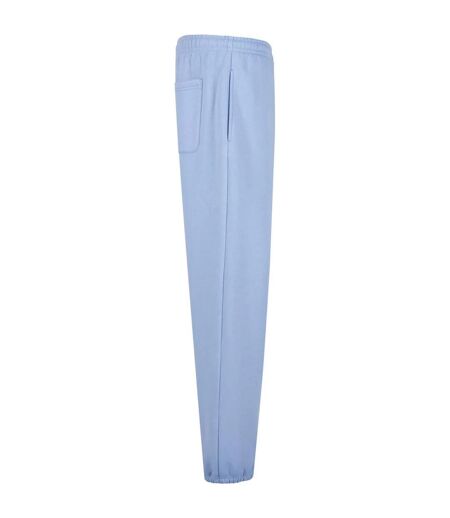 Mens Fluffy Plain Jogging Bottoms Powder Blue Urban Classics