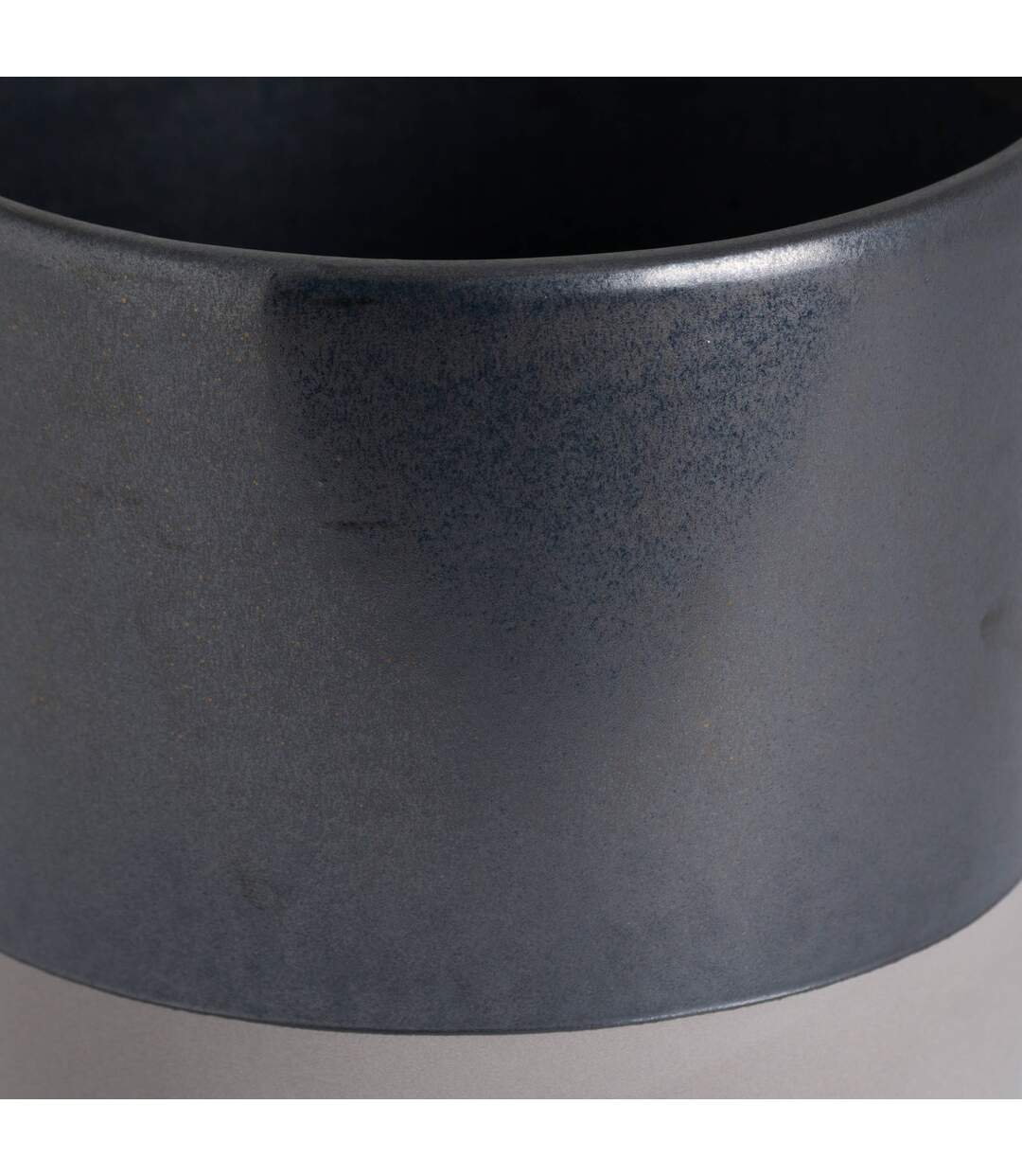 Metallic ceramic planter l grey Hill Interiors-3