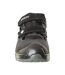 Unisex Adult Suede Safety Sandals Black Silver Mascot-3