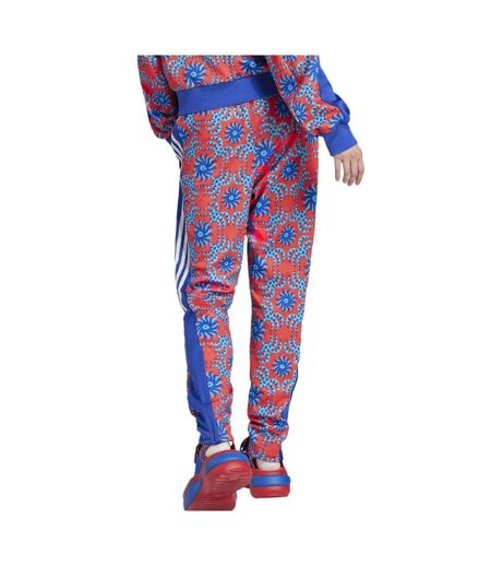 Pantalon de survêtement bleu/rouge femme adidas farm tiro - l