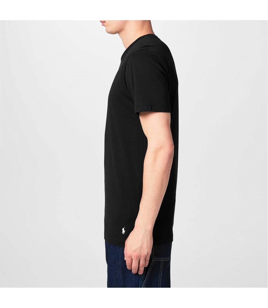 Pack Of 3  Mens Classic Cotton T-shirt  Black Ralph Lauren-3