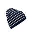 Bonnet Original Adulte Bleu Marine Blanc Doux Beechfield-1