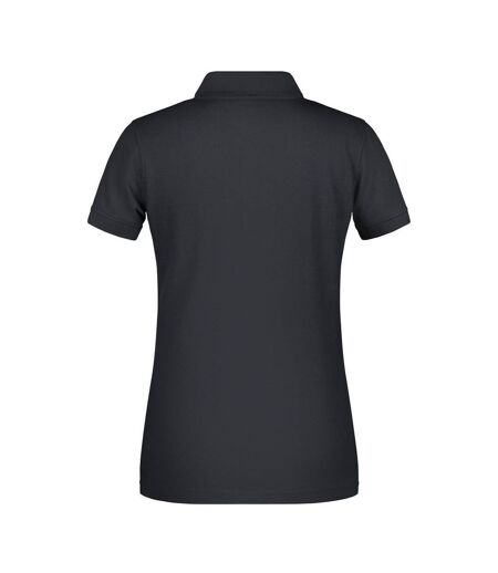 Polo Bio Workwear Femme Carbone James And Nicholson