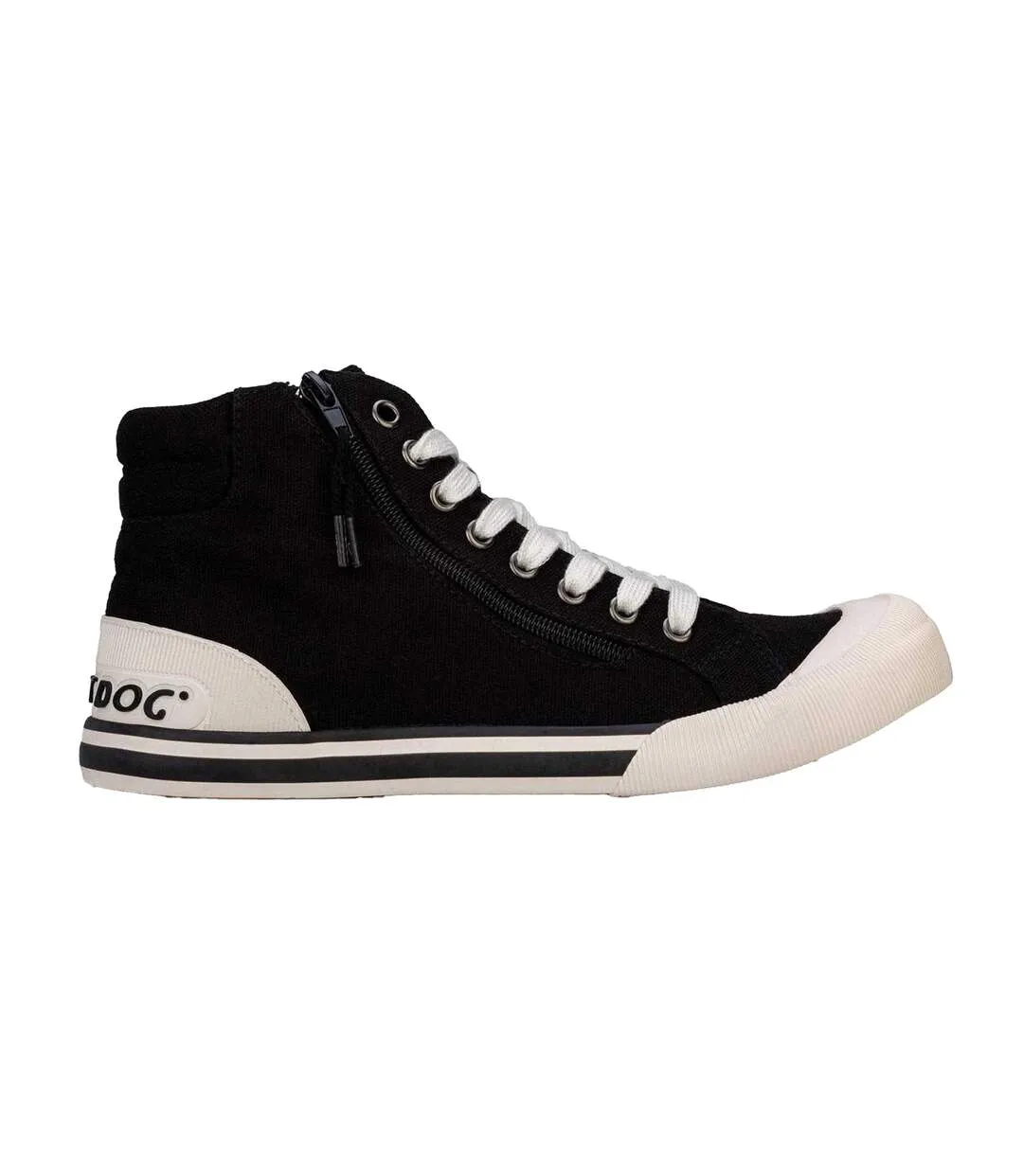 Tennis Montantes En Toile Jazzin Hi Femme Noir Rocket Dog-3