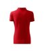 Womens/ladies Cotton Polo Shirt Red Malfini-2