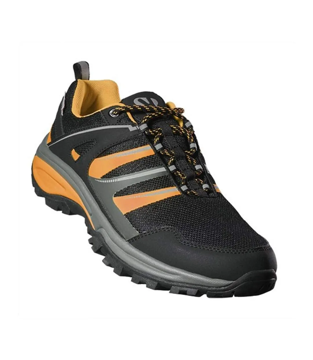 Chaussures De Marche Marc Homme Noir Orange Fluo Roly Footwear-1