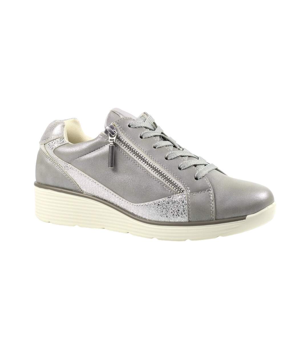 Baskets aubrey femme gris Lunar-1