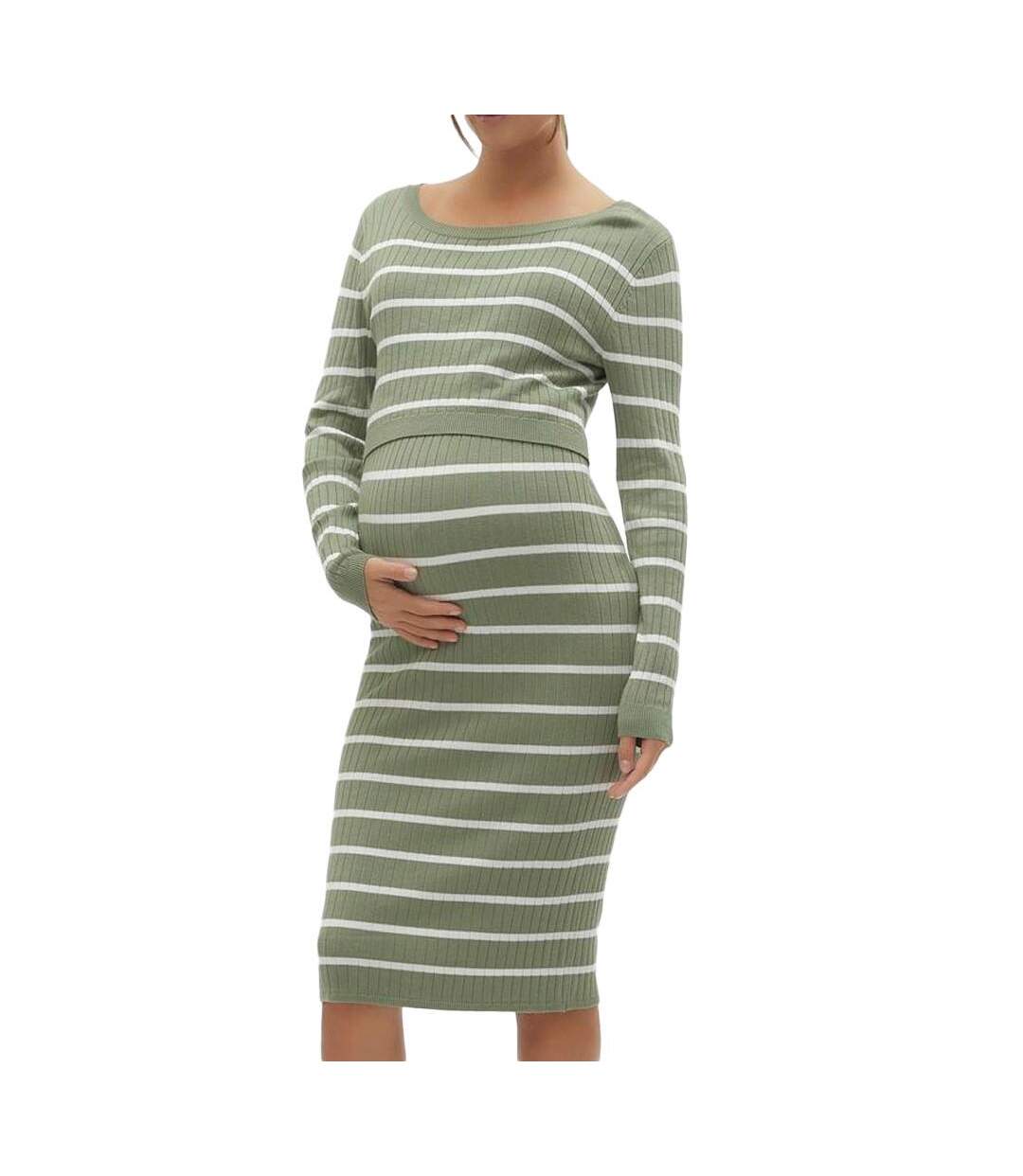 Robe D'allaitement Verte Femme Mamalicious Ewsiv - L