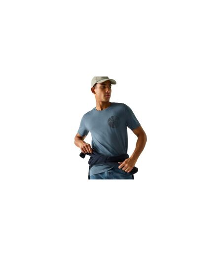 T-shirt Motif/style Boussole Cline Homme Gris Pâle Regatta