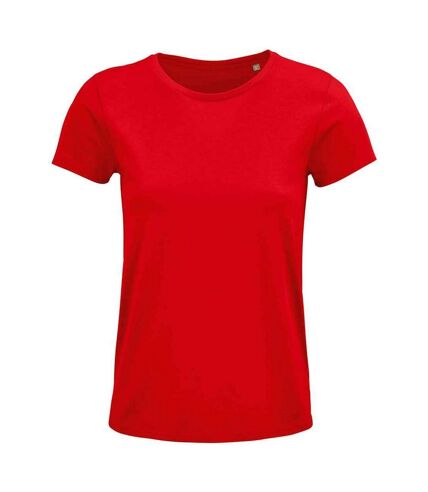 SOLS Womens/Ladies Crusader Organic T-Shirt (Red) - UTPC4842