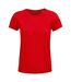 SOLS Womens/Ladies Crusader Organic T-Shirt (Red)