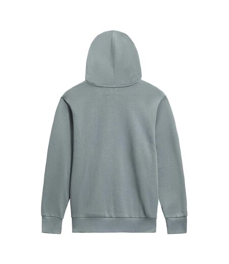 Mens Logo Printed Regular Hoodie Grey Blue Hurley