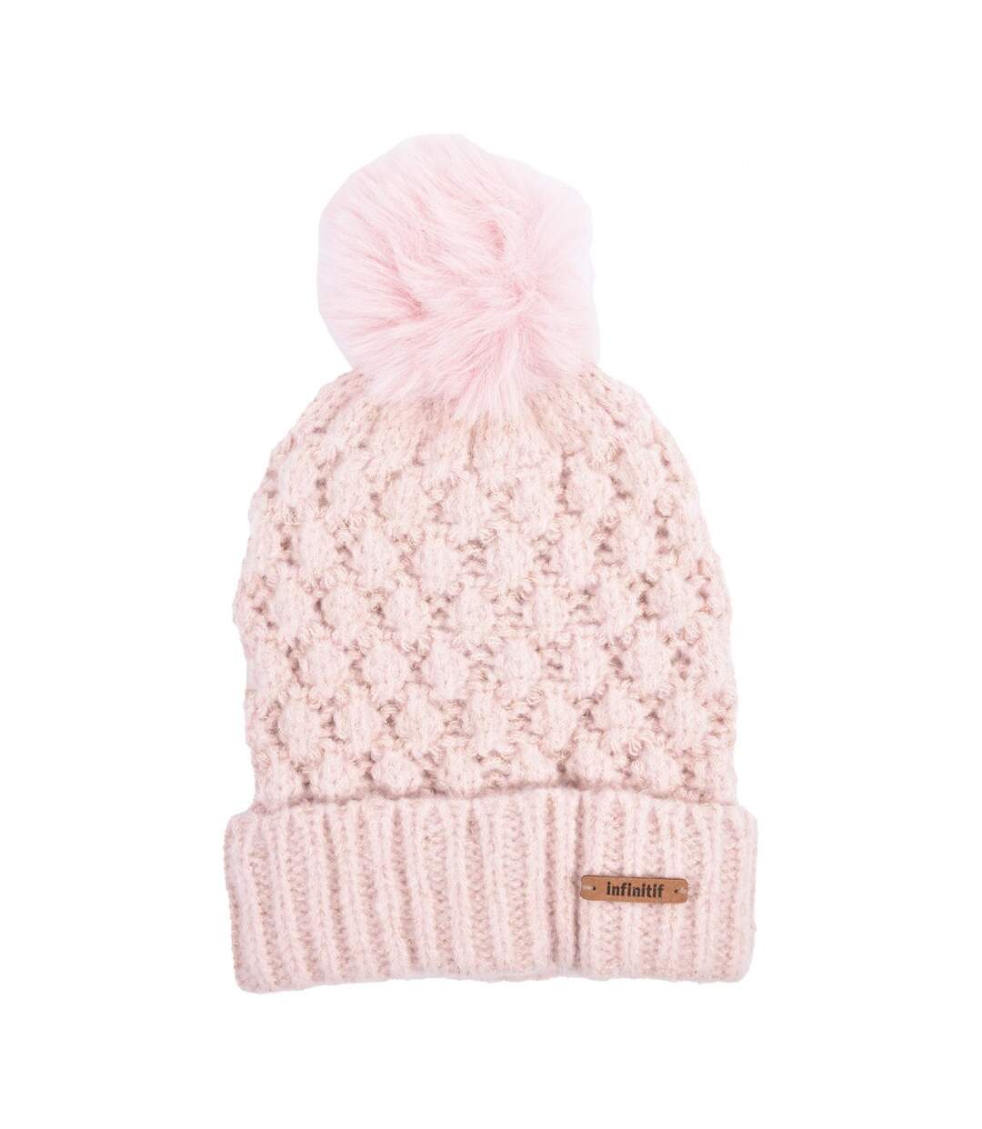 Bonnet Pompon INFINITF Femme-3